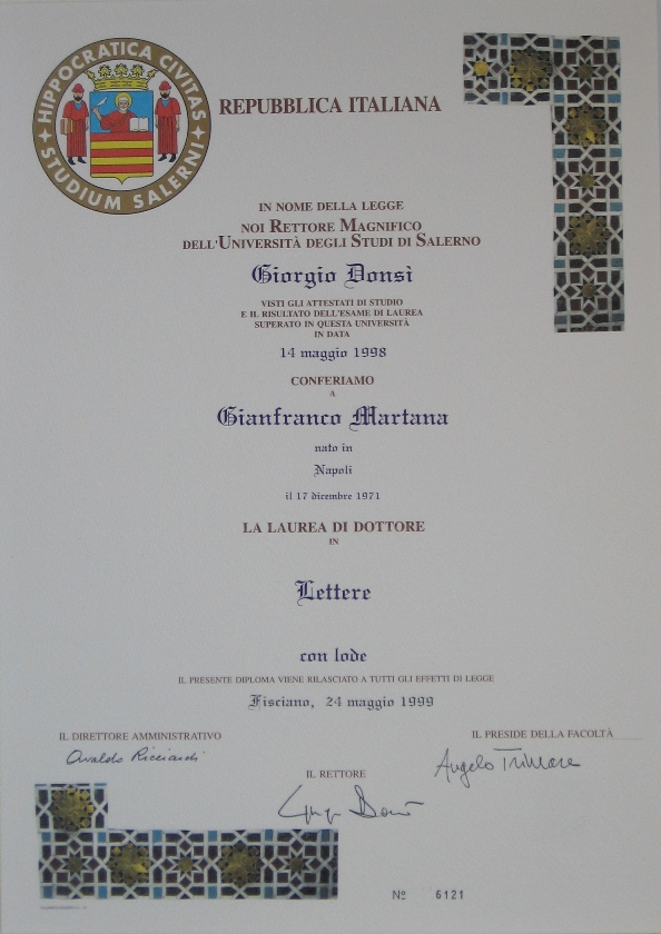 my graduation certificate